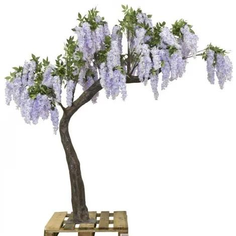 Copac artificial Glicina Blauregen Maro / Lila, L220xl130xH220 cm