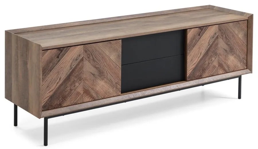 Masă TV Marckeric Utah, decor stejar negru