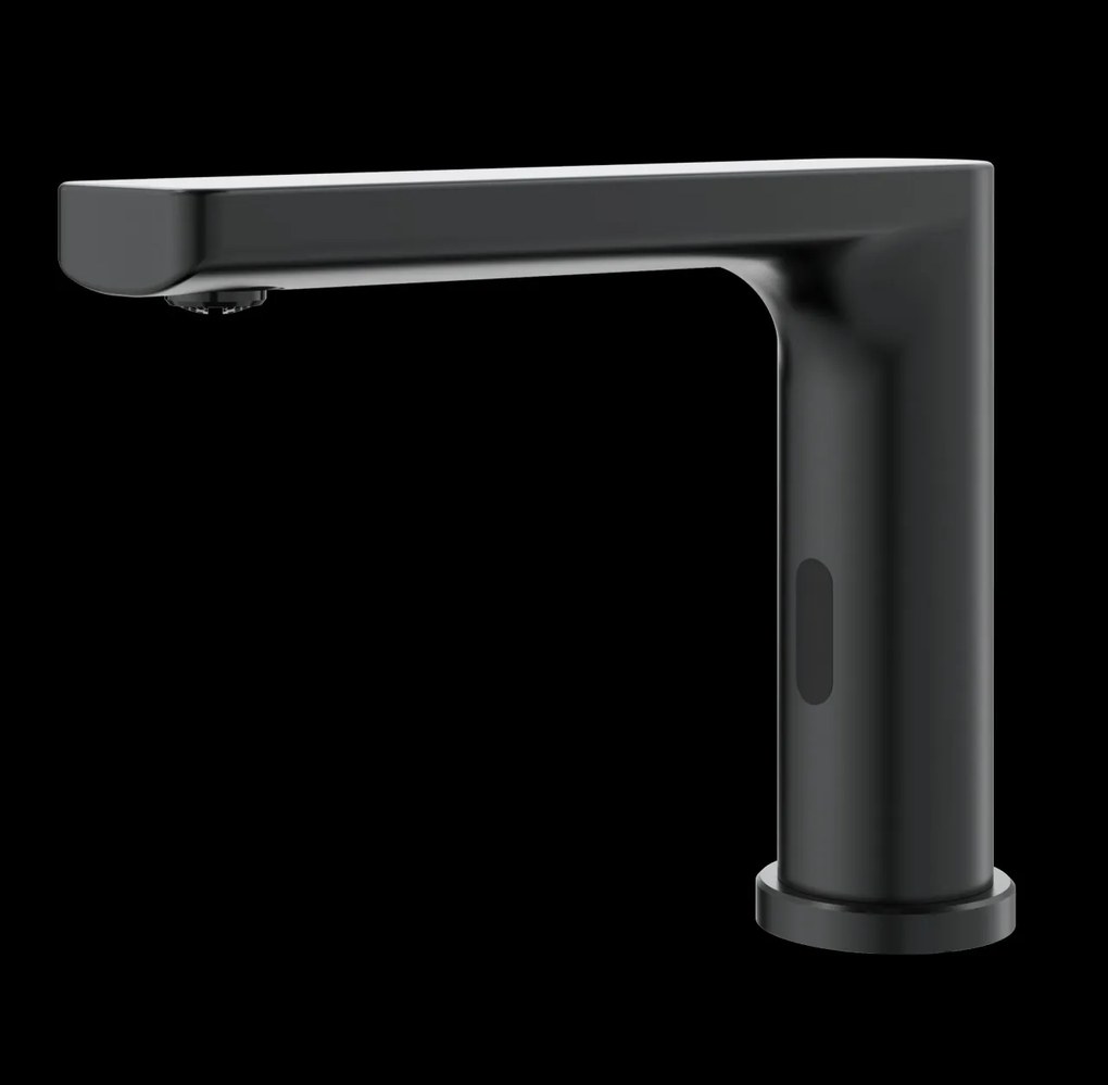 Baterie Lavoar cu Senzor 1201G – Negru Mat, Activare Automată, Design Premium