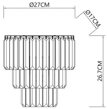 Aplică MILANO 2xE14/40W/230V auriu