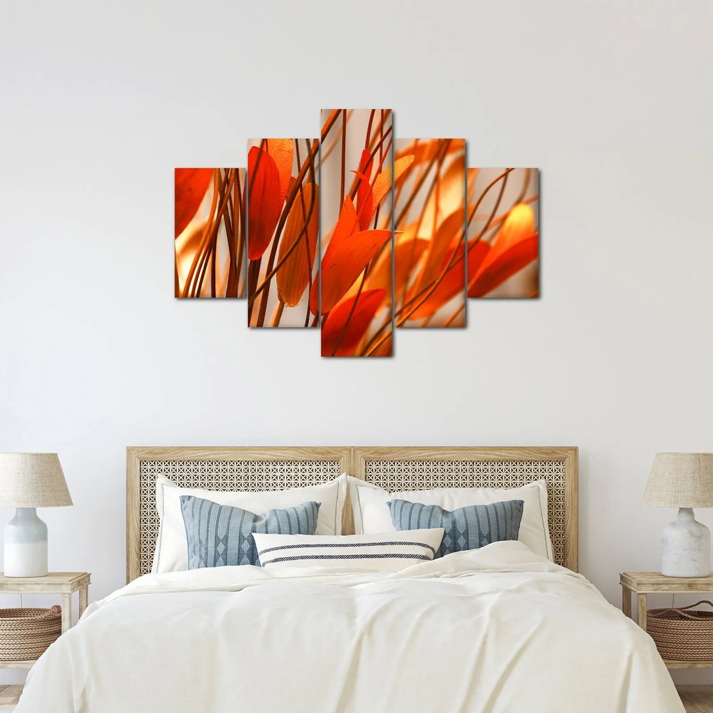 Tablou - Frunze înflorite (150x105 cm)