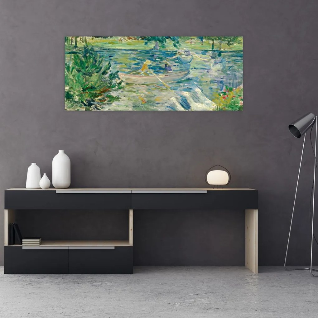 Tablou - Berthe Morisot, Girl in a Boat with Geese, reproducere (120x50 cm)