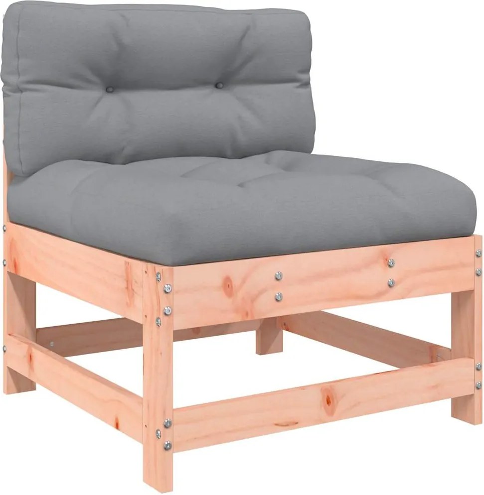 vidaXL Canapea de mijloc cu perne, lemn masiv douglas