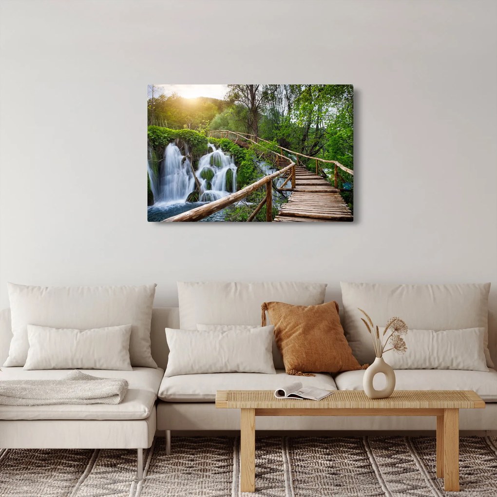 Tablou - Lacurile Plitvice (90x60 cm)