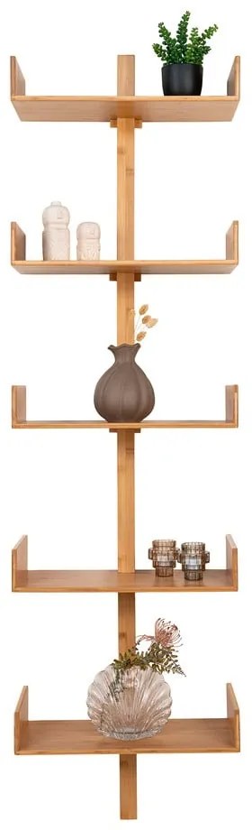 Raft în culoare naturală etajat din bambus 50 cm Villa – House Nordic