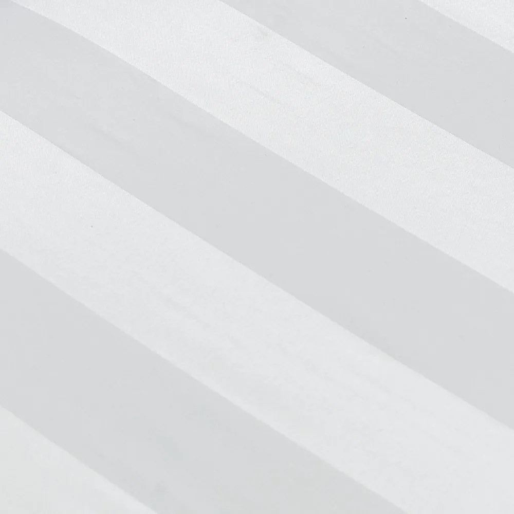Cearceaf alb din satin cu elastic 150x200 cm So Soft Satin Stripe – Catherine Lansfield