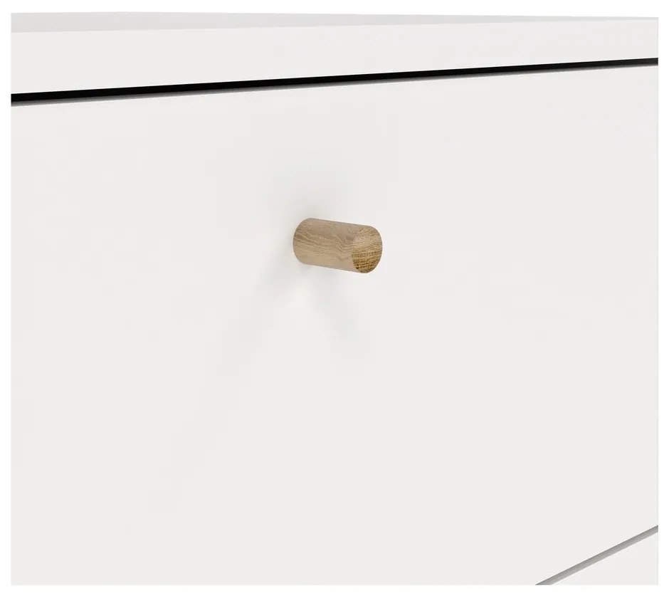 Comodă albă înaltă 50x120 cm Bodo – Tvilum