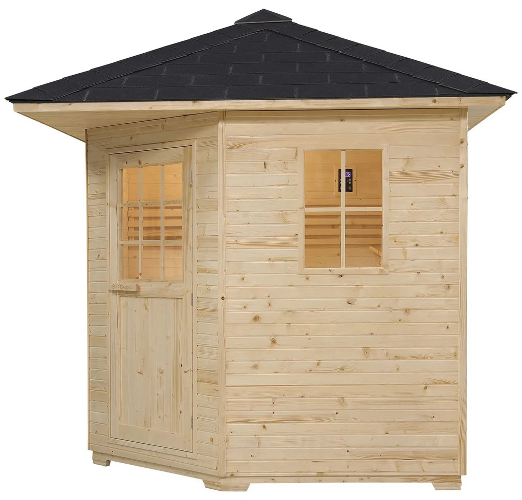 Vonkajšia sauna Eldur s 8 kW ohrievačom & príslušenstvom