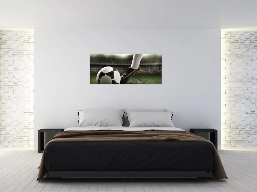 Tablou - Minge de fotbal (120x50 cm)