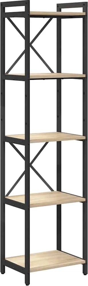 vidaXL Raft pentru cărți Stejar Sonoma 40 x 30 x 155 cm Lemn compozit