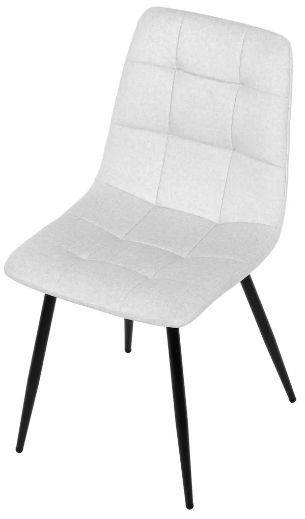 Set de masă din ceramică sinterizată și metal, 5 piese, alb