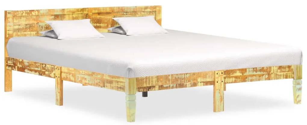 vidaXL Cadru de pat, 180 x 200 cm, lemn masiv reciclat