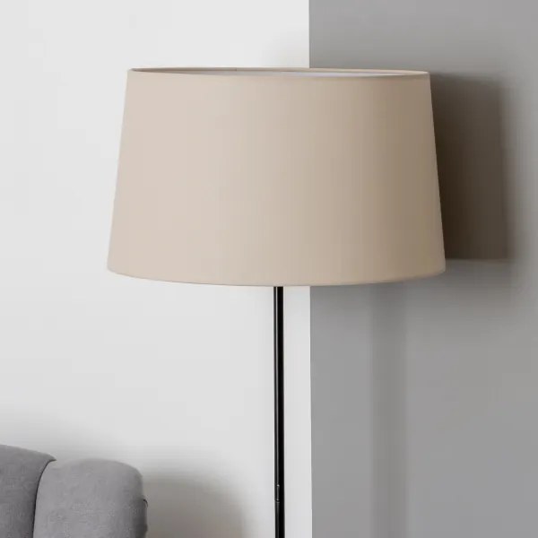 Brilagi - Lampadar LED CERIA 1xE27/40W/230V Ø 45 cm bej/negru