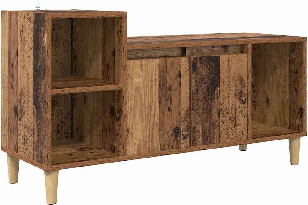 vidaXL Cabinet TV Lemn Vechi 100 x 35 x 55 cm Lemn compozit