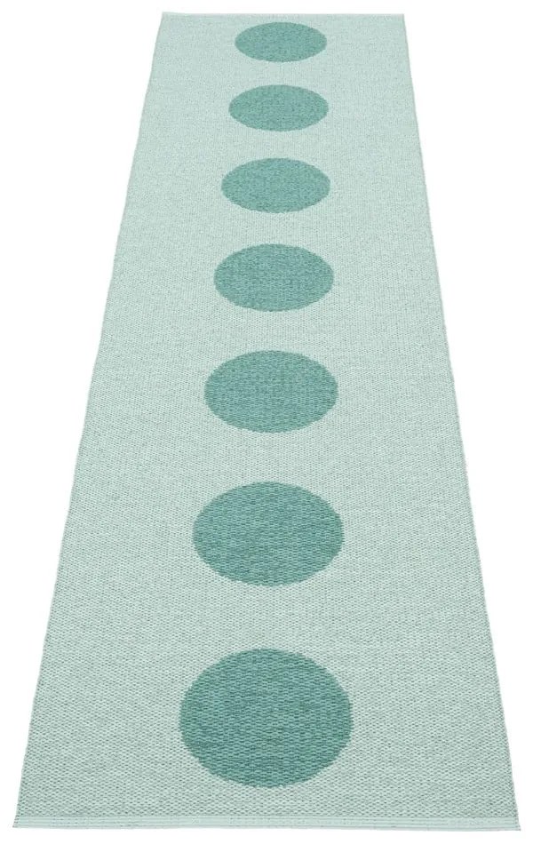Covor tip traversă pentru interior și exterior turcoaz 70x280 cm Vera Pop Jade – Pappelina