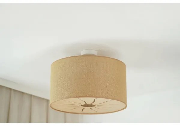 Brilagi - Plafonieră COUNTRY ROLLER 1xE27/15W/230V, Ø 50 cm, bej