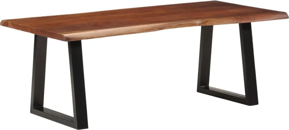 vidaXL Măsuță de cafea, maro miere, 110x55x40 cm, lemn masiv acacia