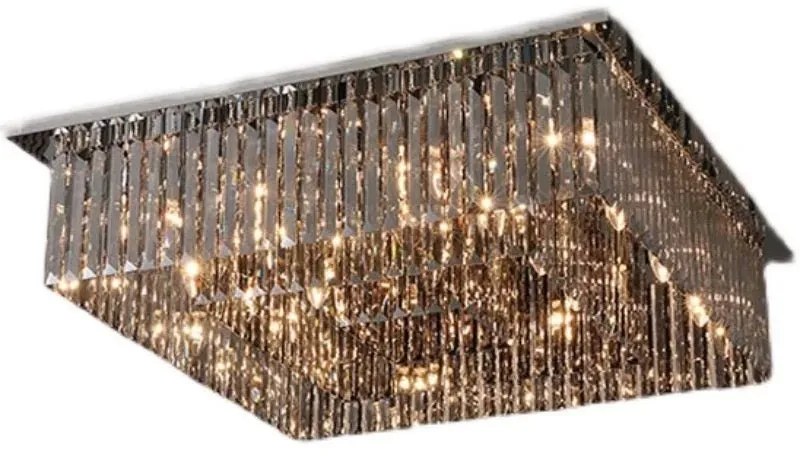 Candelabru Model H98348-800 (800 x 600 mm) – 18 socluri E14, finisaj cromat, cristale elegante 💫