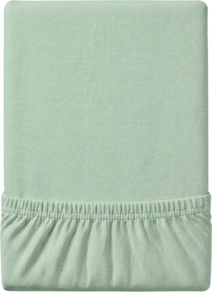 Cearsaf Jersey EXCLUSIVE cu elastic verde menta 140 x 200 cm