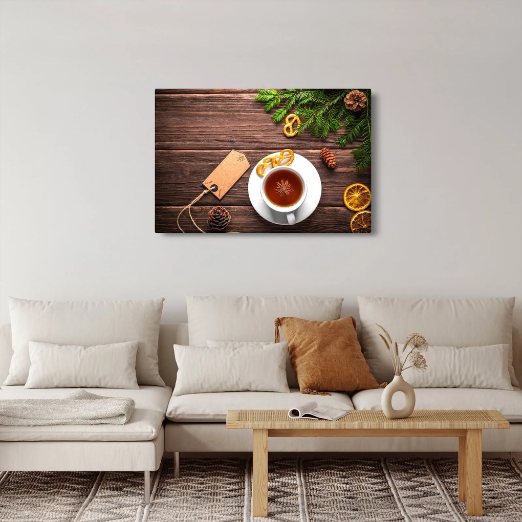 Tablou - ceașca cu decorații (90x60 cm)