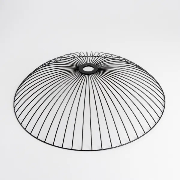 Brilagi - Lustră LED aplicată CERIA WIRE 1xE27/60W/230V Ø 60 cm neagră