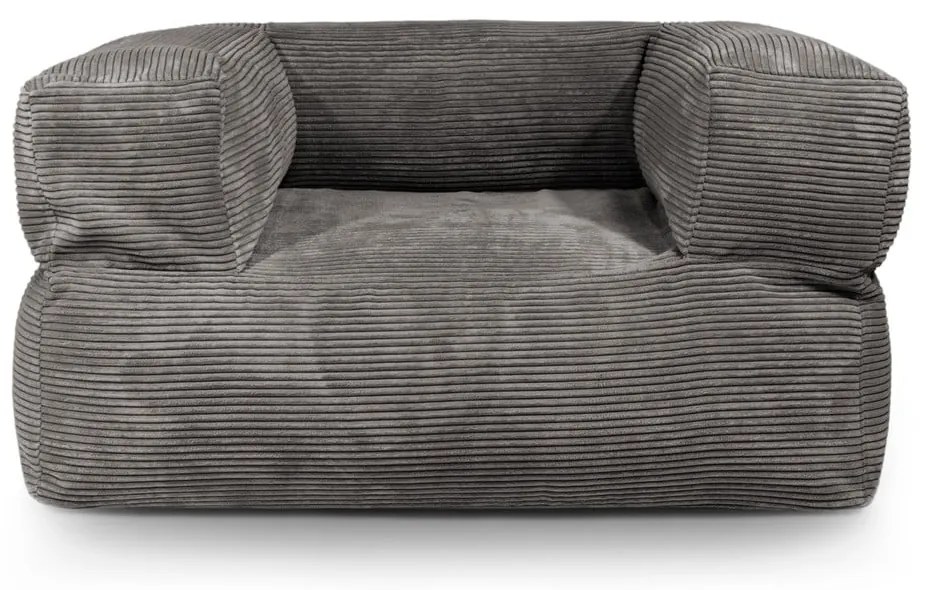 Fotoliu bean bag verde mentă cu tapițerie din catifea reiată MooG – SLOWDOWN