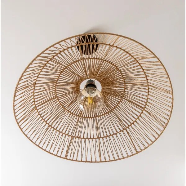 Brilagi - Candelabru LED pe cablu CERIA BOHO 1xE27/40W/230V Ø 70 cm, maro