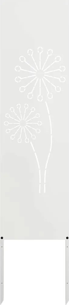 vidaXL Ecran de intimitate pentru grădină Traforaj Alb 32 x 140 cm
