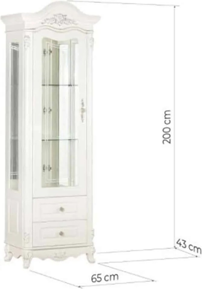 Set lemn masiv Living Paris 3 Piese Ecru - Dreapta