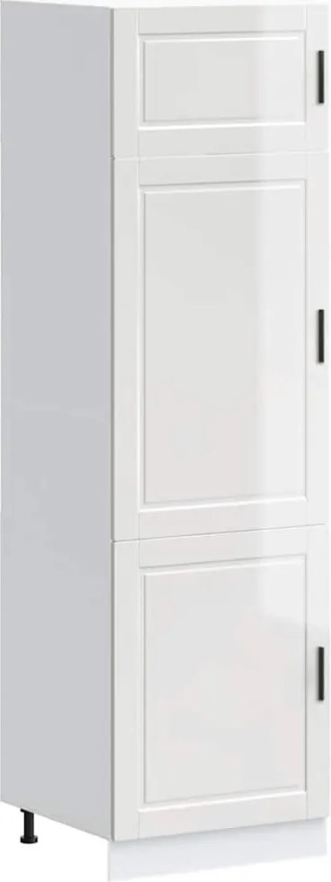 vidaXL Dulap de bucătărie „Porto” Lemn prelucrat alb lucios