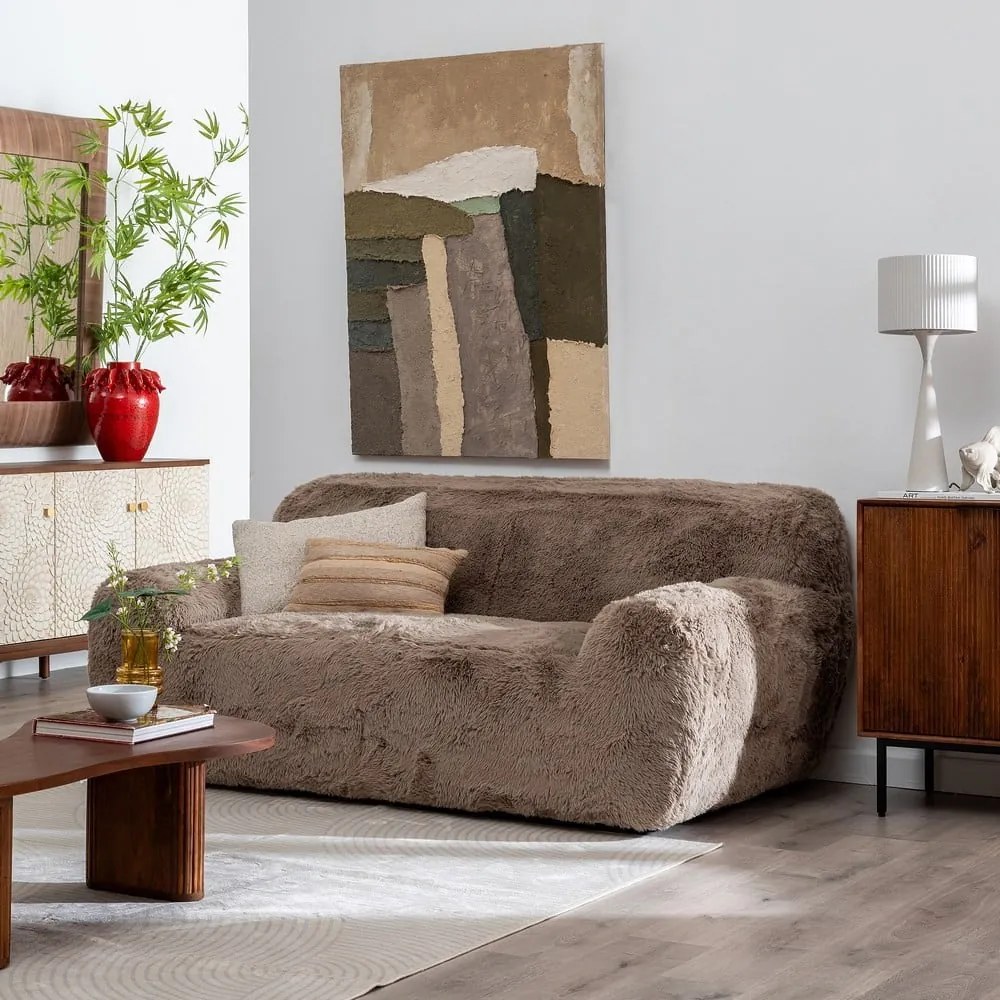 Canapea maro 185 cm Teddy – Ixia