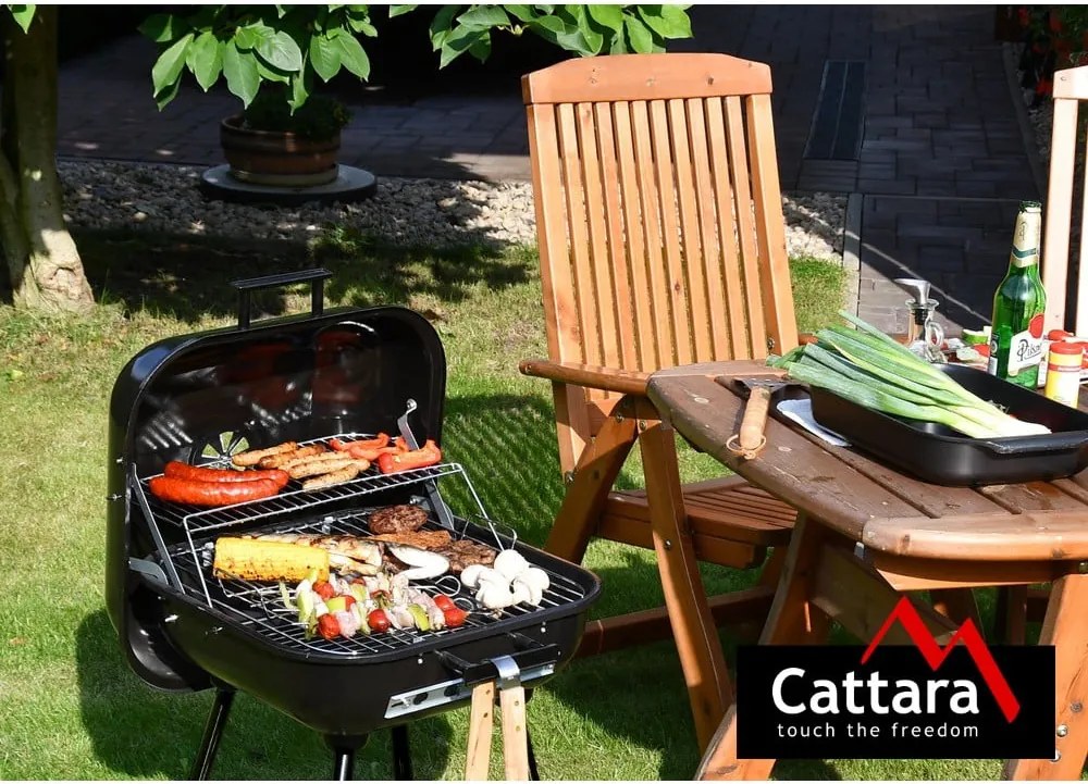 Grătar dreptunghiular pe cărbuni Cattar Trapani, 43 x 40 cm
