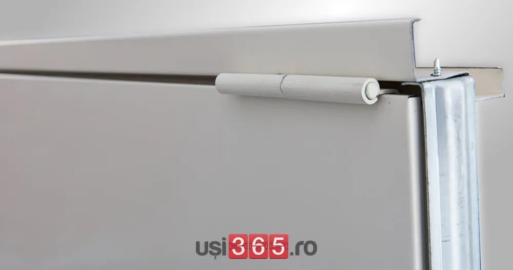 Usa metalica dubla blat 40 mm din otel multifunctionala pentru boxa RAL 9001   Alb Crem 1400(1000+400), 2050, Dubla