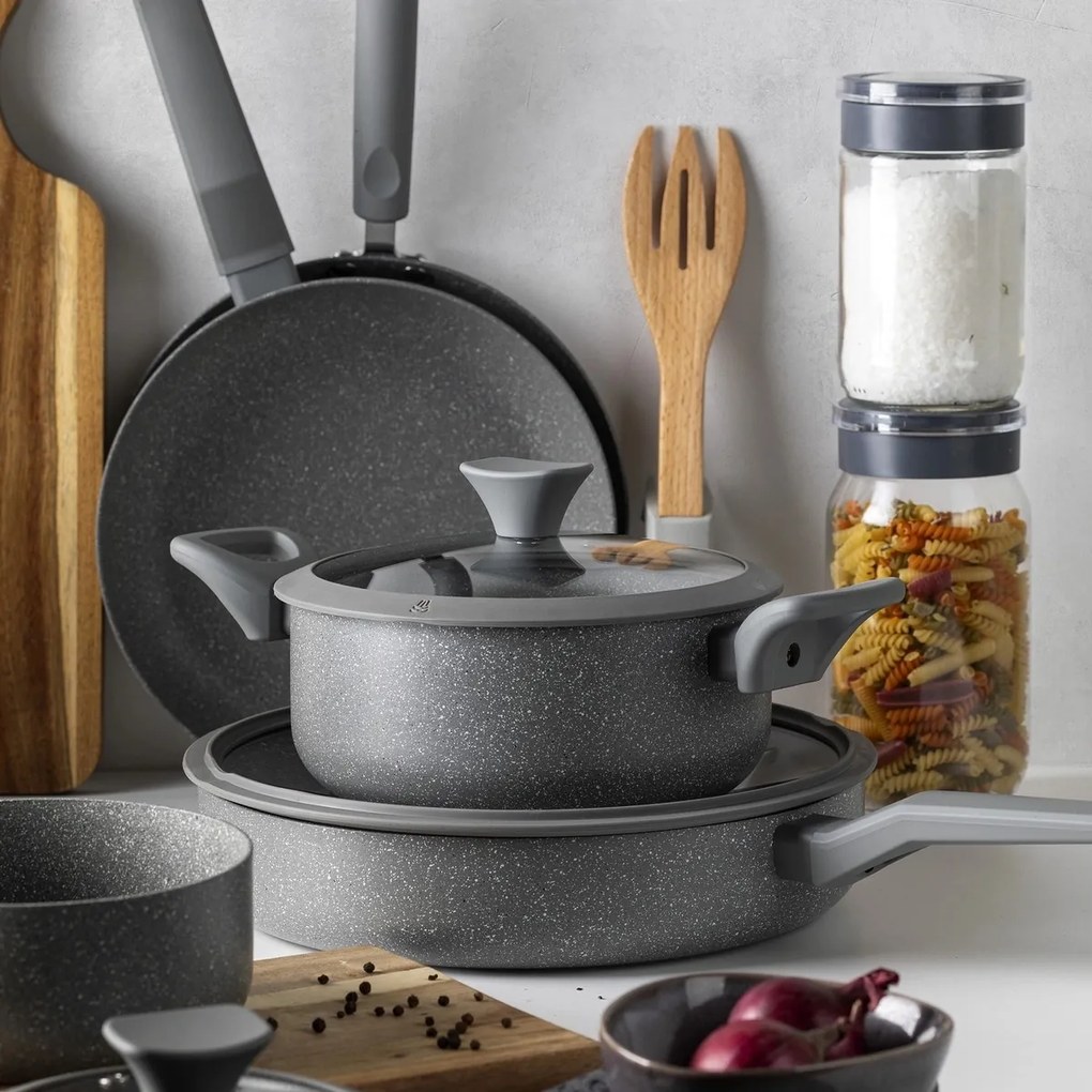 Florina Oală din aluminiu cu capac de MateuszGessler, 28 cm, 6,9 l, diam. 28 cm