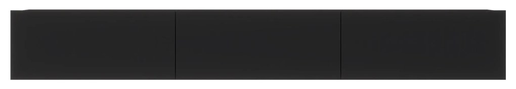 Comoda TV Elba, Negru, 180 x 30 x 25 cm