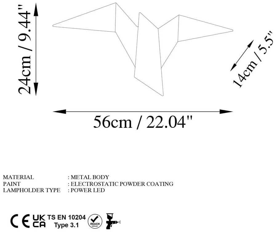 Aplică de perete aurie LED Pacali – Opviq lights