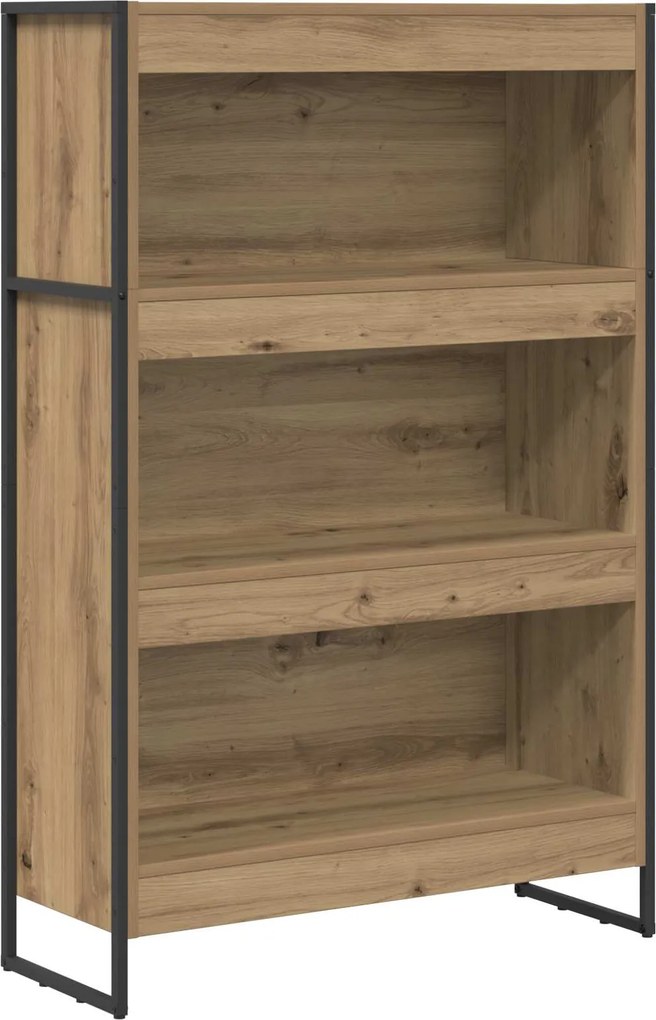 vidaXL Dulap pentru cărți Stejar artizanal 80 x 30 x 155 cm