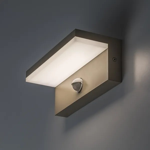 Rabalux 77220 - Lampă de perete LED pentru exterior cu senzor ZARAGOZA 9W/230V IP54 bej