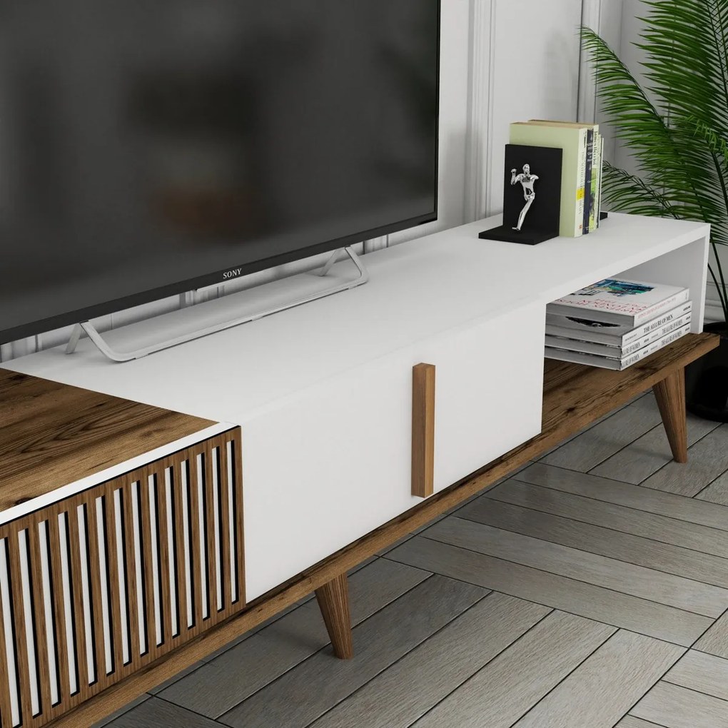 Masă TV Milan Alt White