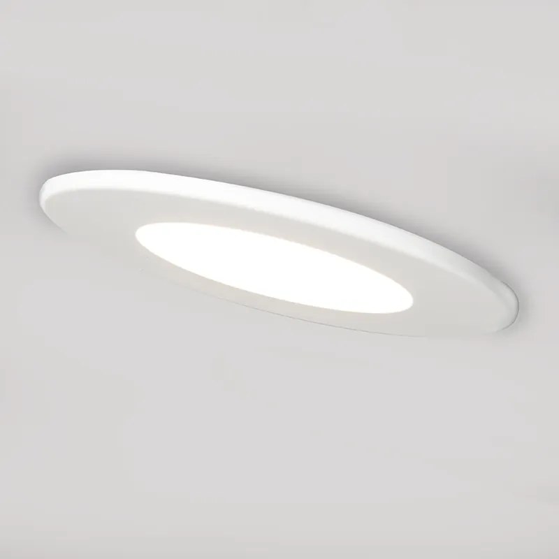Set de 3 spoturi încastrate rotunde LED 5W albe etanșe pentru baie - Blanca