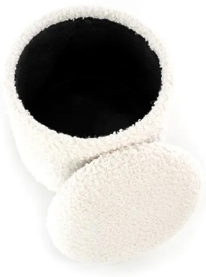 Scaun Cancun, crem / lemn natural