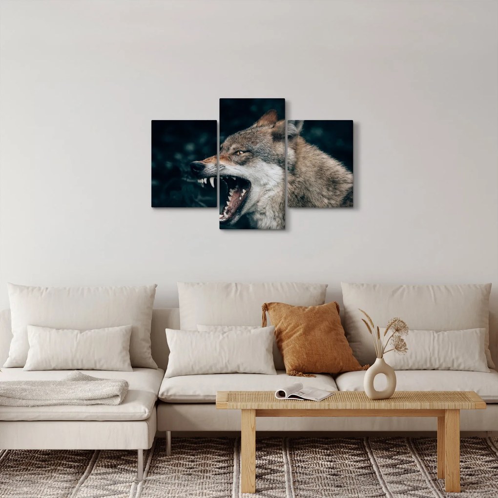 Tablou cu lup (90x60 cm)