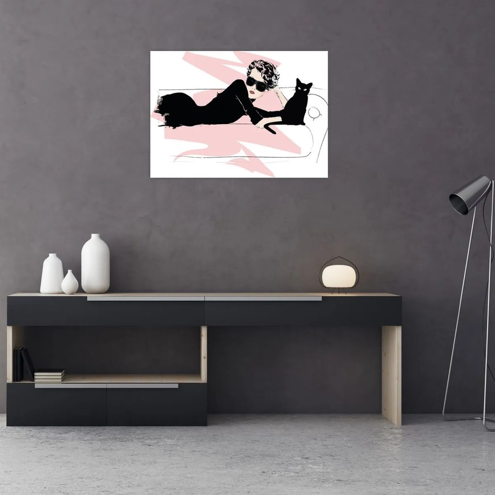 Tablou - Doamnă de modă (70x50 cm)