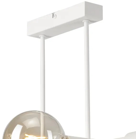 Lustră pe tijă ASTRID 4xE27/60W/230V alb