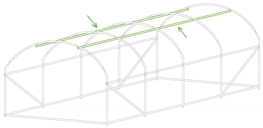 Solariu 300 x 600 cm (18 m2), alb