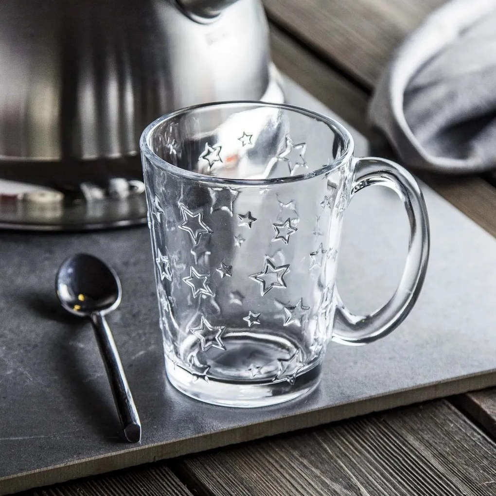 Set 6 căni de sticlă Altom Star 300 ml