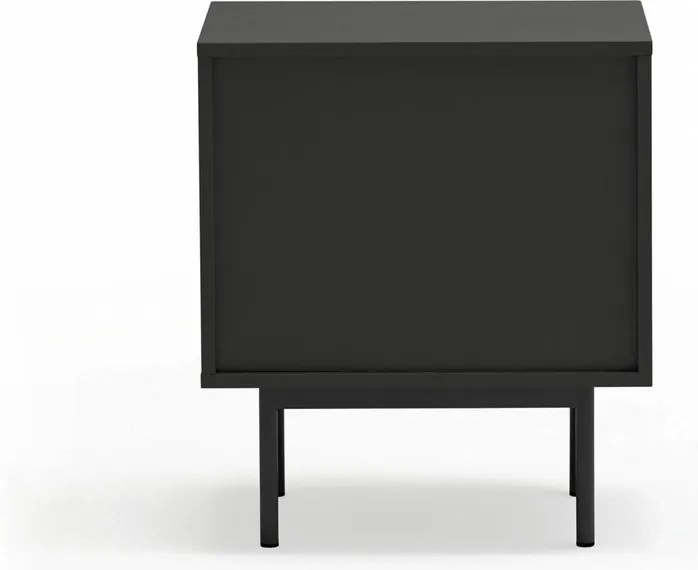 Noptieră neagră cu aspect mat Sierra – Teulat