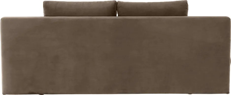 Canapea extensibilă, textil capuccino/bej, CLIV