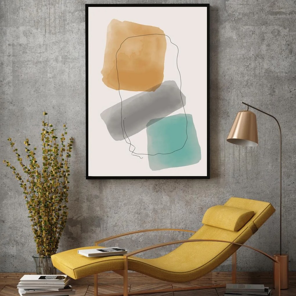 Poster - Abstracție pictată (A4)