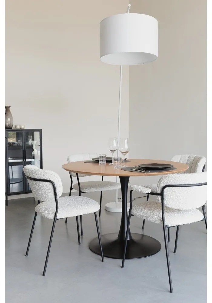 Lampadar alb cu abajur textil (înălțime 220 cm) Martine – White Label